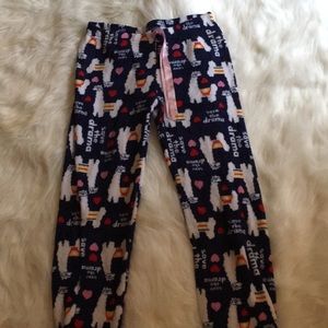 Llama pajama pants
